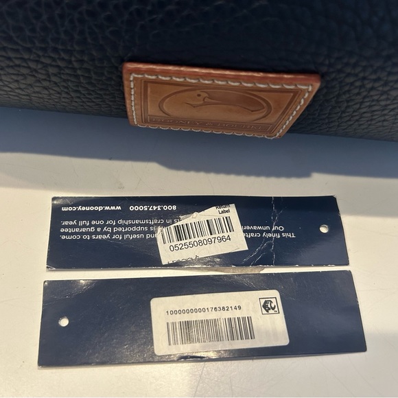 Kendra satchel Handbag Dooney & Bourke Midnight Blue tags unattached NO STRAP - Picture 16 of 16